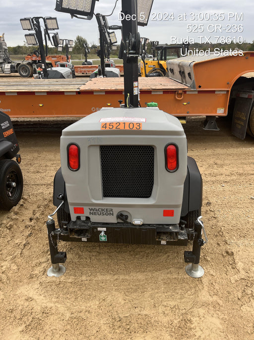 2024 Wacker Neuson LTT4 Diesel, Kohler KDW702, Deep Sea Controller, Auto Start, LED 320W, Bypass Outlet, T3