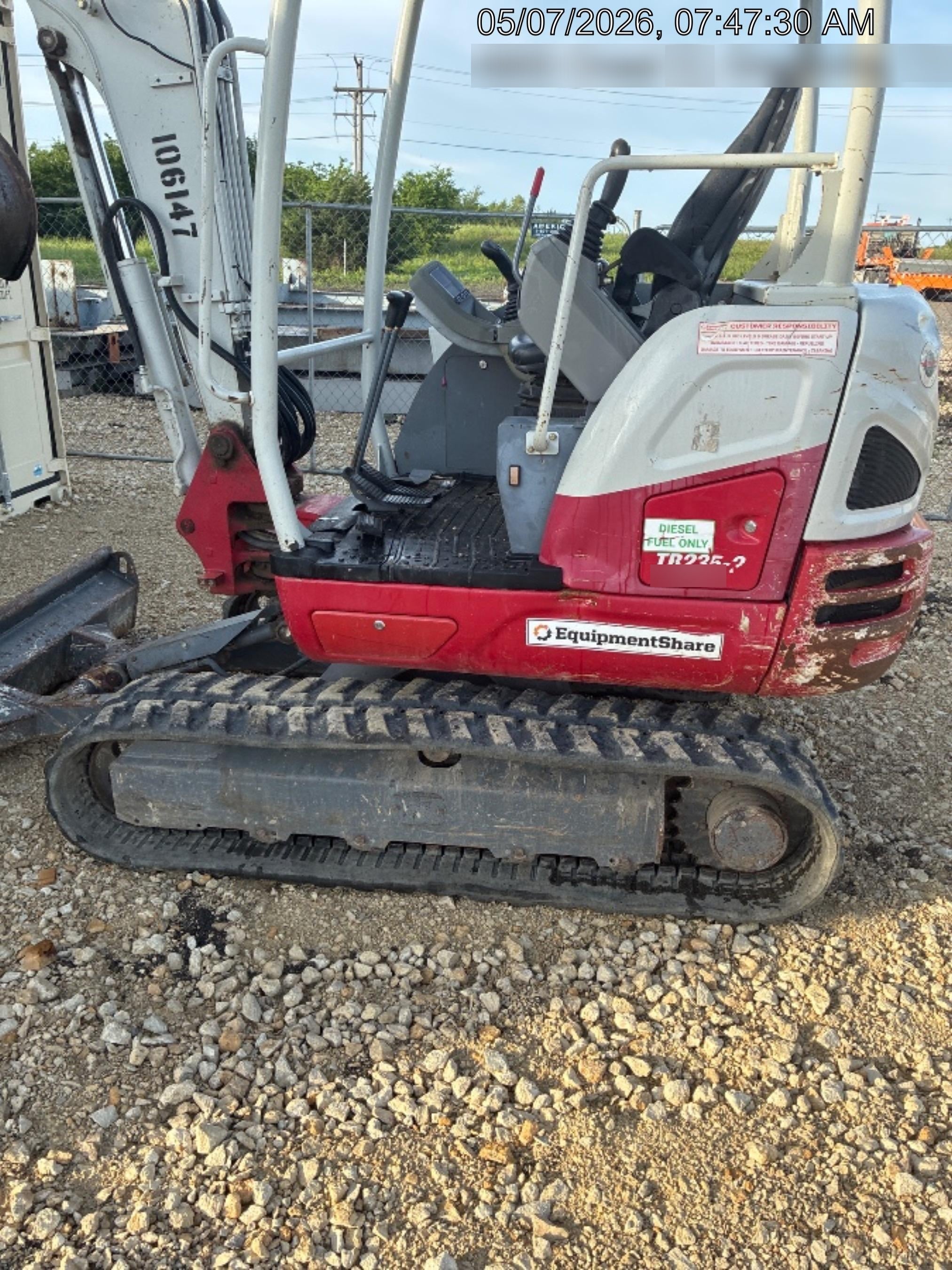 2020 Takeuchi TB235-2R Canopy, Rubber Tracks, Manual TAG QC