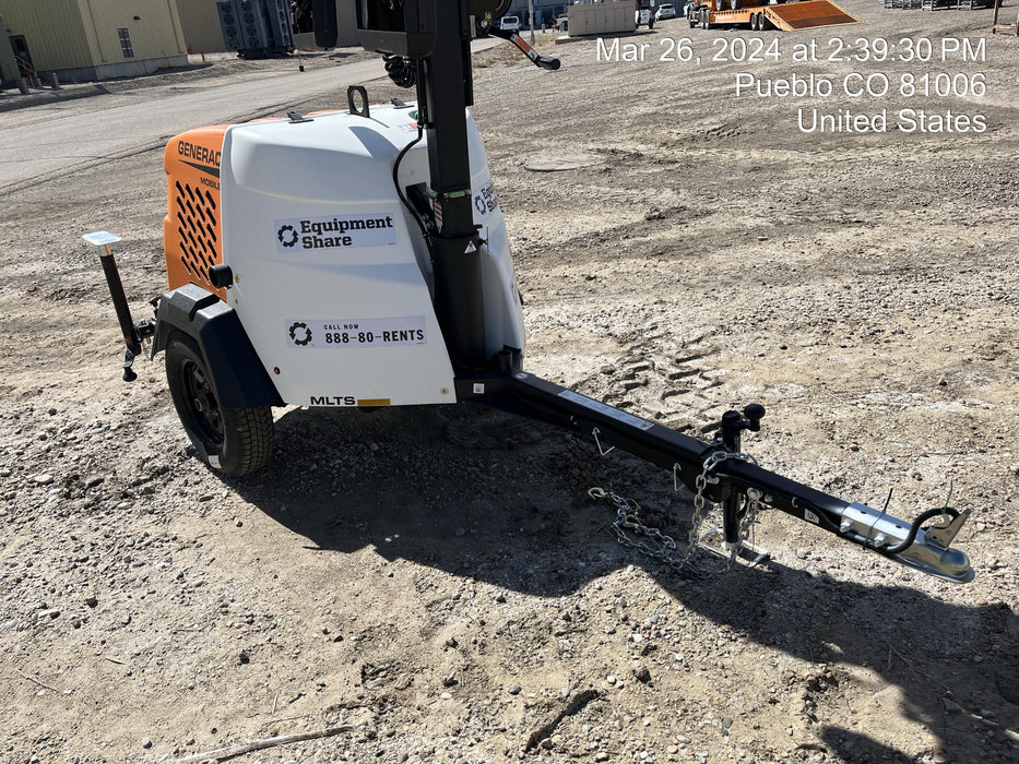 2023 Generac MLT2 Diesel, Flex Switch 120V Input, Powerzone Controller, 
(4) 320W LED Lights, 4kW Generator, 39.9 Gal Fuel Tank, 2" Ball, T3