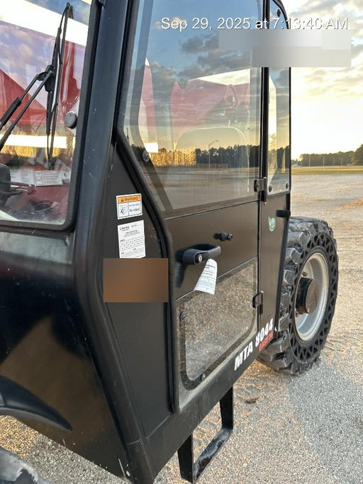 2020 Manitou MTA8044 74hp T4F, Cab/Heat/Air, Cab and Boom LED work lights, Auxiliary Hydraulics, Solid Tires, Amber strobe, Lift Hook w/66" Carriage, 60" Forks