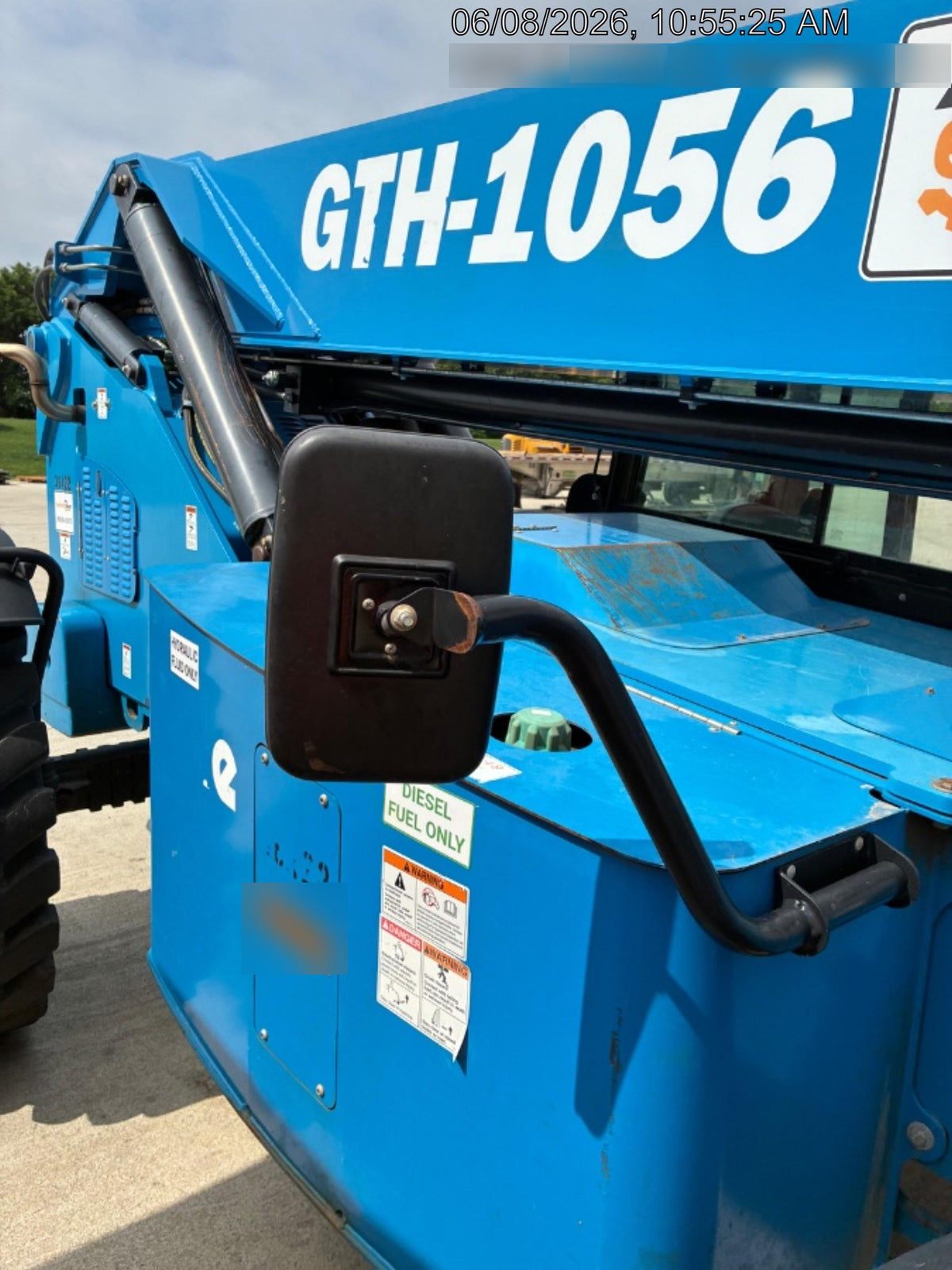 2019 Genie GTH-1056 Cab/Heat/AC, Solid RT Tires, LED Work Lights, Beacon 60" QA Carriage, 60" Forks