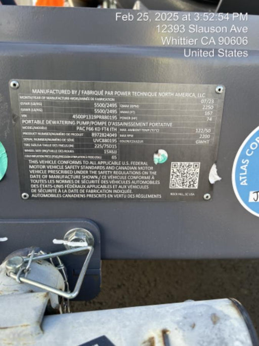 2023 ATLAS COPCO PAC F66 KD