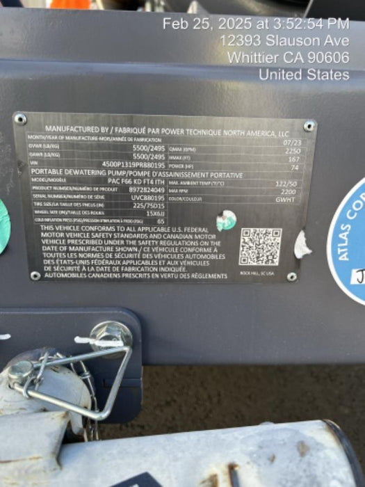 2023 ATLAS COPCO PAC F66 KD