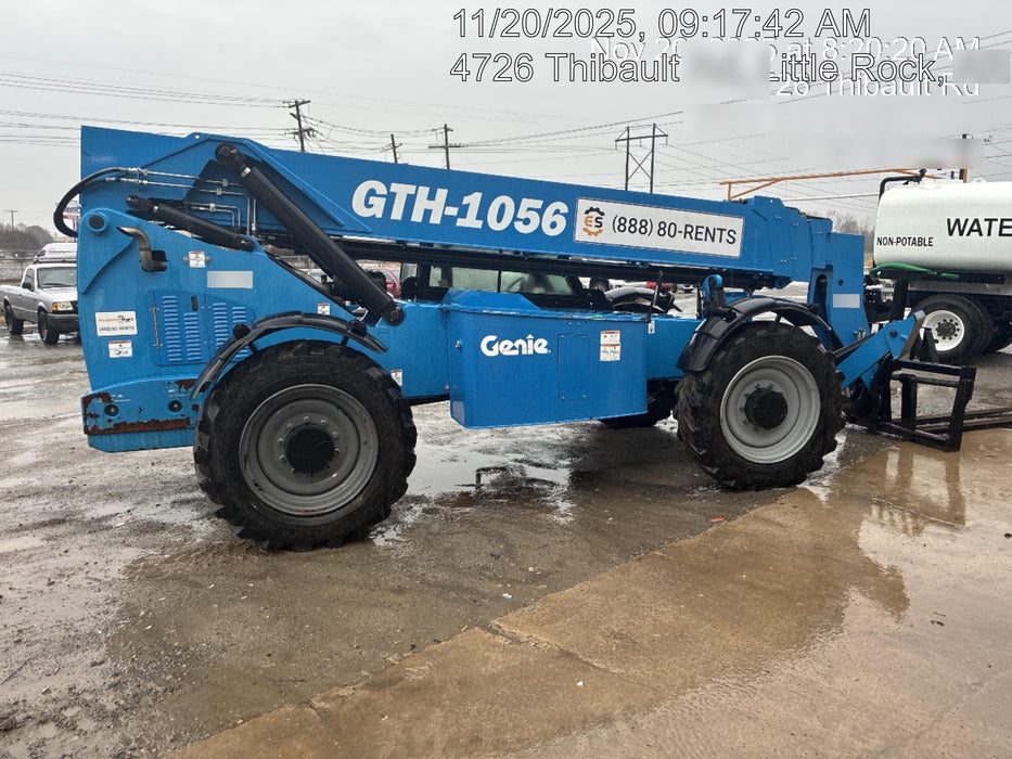 2019 Genie GTH-1056 Cab/Heat/AC, FF Tires, LED Work Lights, Beacon 60" QA Carriage, 60" Forks