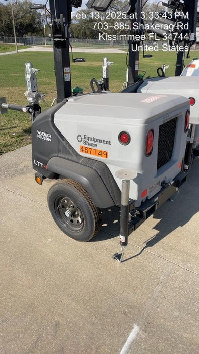 2024 Wacker Neuson LTT4 Diesel, Kohler KDW702, Deep Sea Controller, Auto Start, LED 320W, Bypass Outlet, T3