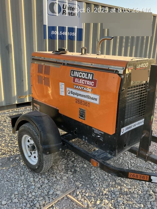 2022 Lincoln Electric LE400 Kubota V1505, Trlr, Cable Rack, Light Kit, ES Decals, T3