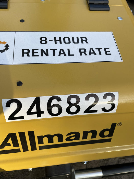 2022 Allmand NLV3GR (4) LED Light Fixture 350W, 23' Vertical Mast, 3kW Prime, Towable, ES Decals, T3