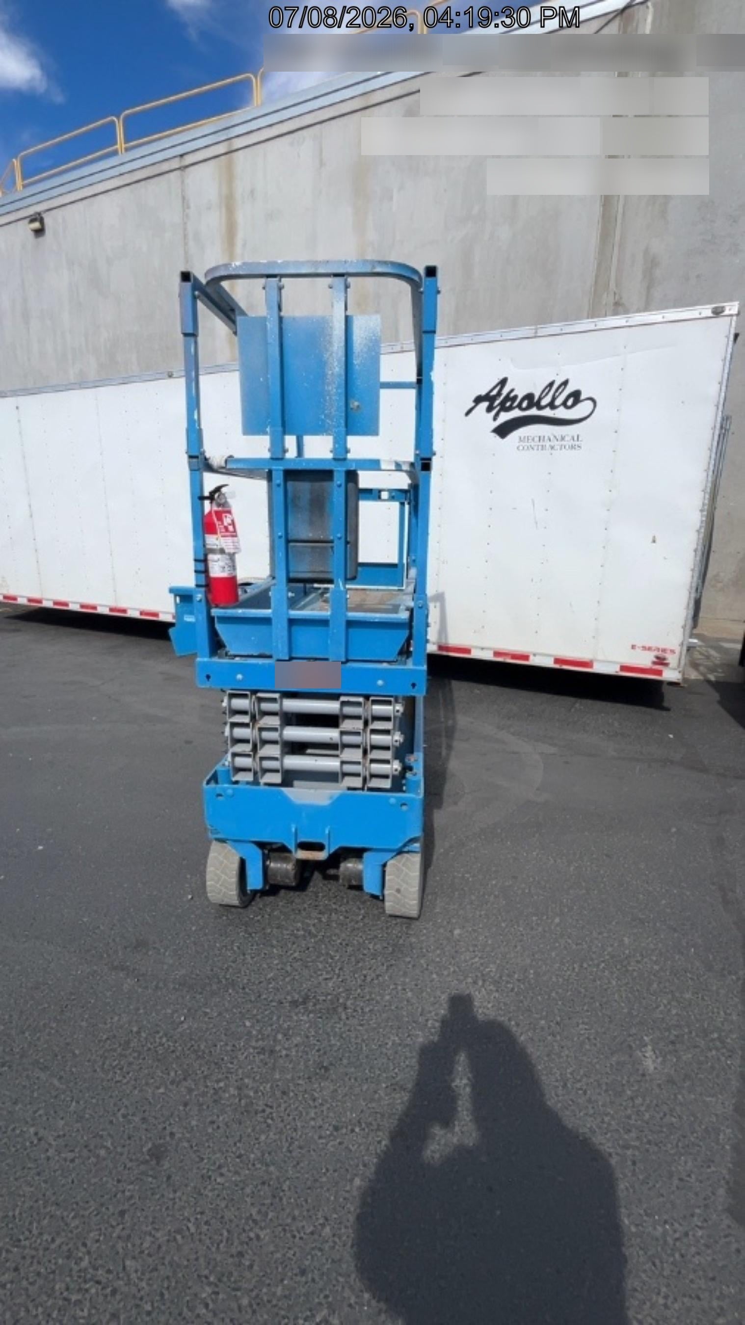 2020 Genie GS-1930 Solid Non Marking Tires, Beacon, Folding rails with half height swing gate, 800W Inverter