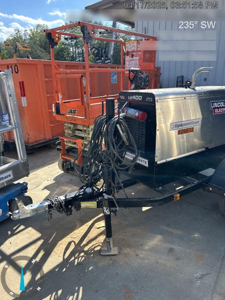 2024 Lincoln Electric LE400 Kubota V1505, Trlr, Cable Rack, Light Kit, ES Decals, T3
