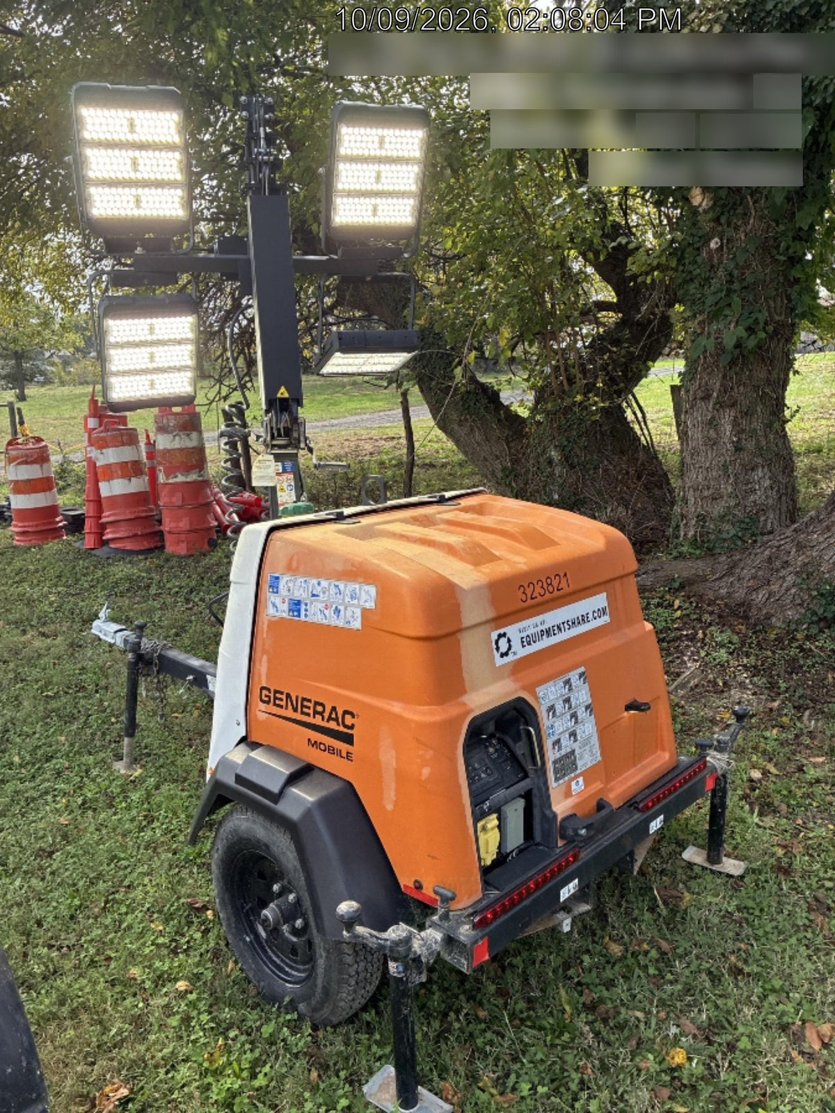 2023 Generac MLT2 Diesel, Flex Switch 120V Input, Powerzone Controller, (4) 320W LED Lights, 4kW Generator, 39.9 Gal Fuel Tank, 2" Ball, T3