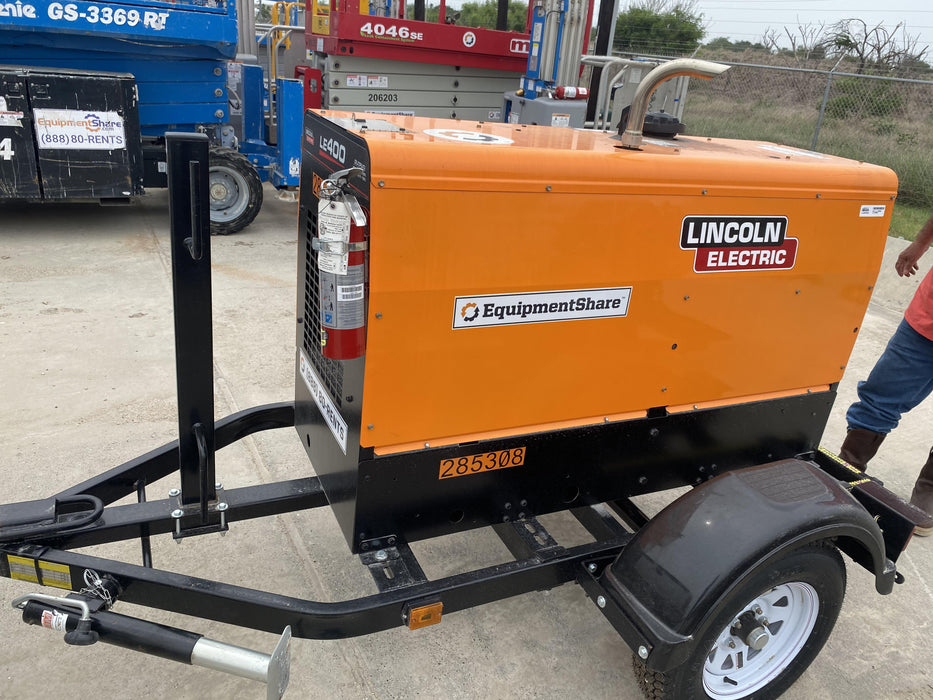 2022 Lincoln Electric LE400 Kubota V1505, Trlr, Cable Rack, Light Kit, ES Decals, T3