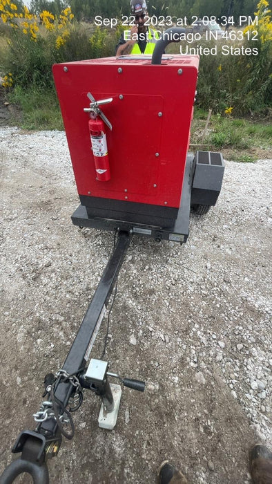 2022 Shindaiwa DGW400MDL Kubota D902 Engine, 23 HP, Dual Op Welder, Wire, Arc, Droop Stick, Tig, and CC Stick Functionality, Simulphase, 3 Phase and 1 Phase Gen Output, Single Axle NB Trlr, Slr Trckl Chrg 12V 12W, Fire Ext