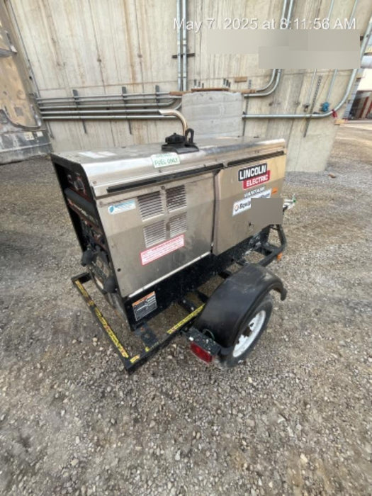 2019 Lincoln Electric Vantage 322 Ready-Pak 3, Two Wheel Trailer, Fender and Light Kit, Cable Rack