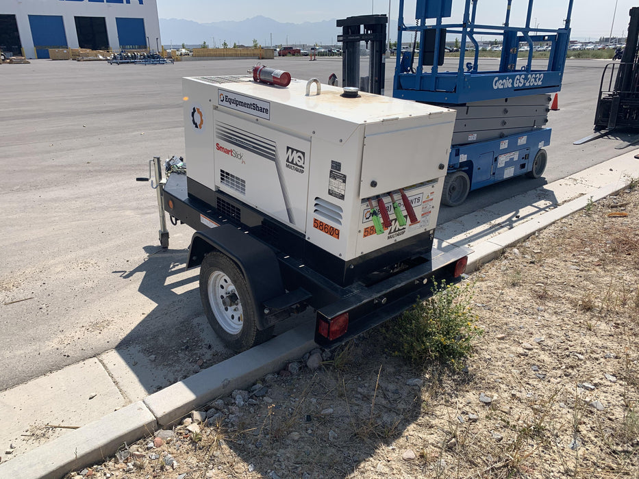 2020 Multiquip DLW400ESA4 400 amp Welder, 14kW, 120/240V, T4F Kubota, Trailer