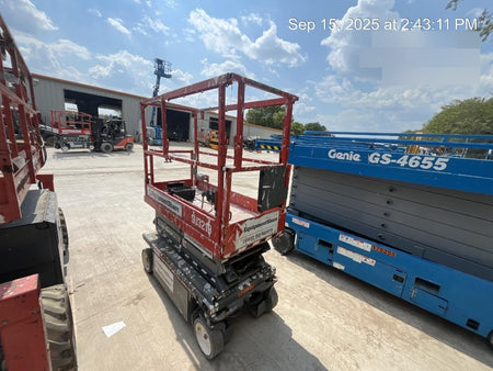 2020 Skyjack SJIII-3219 Solid NM Tires, Half height spring hinged entry gate, Dual Beacons, 800W Inverter