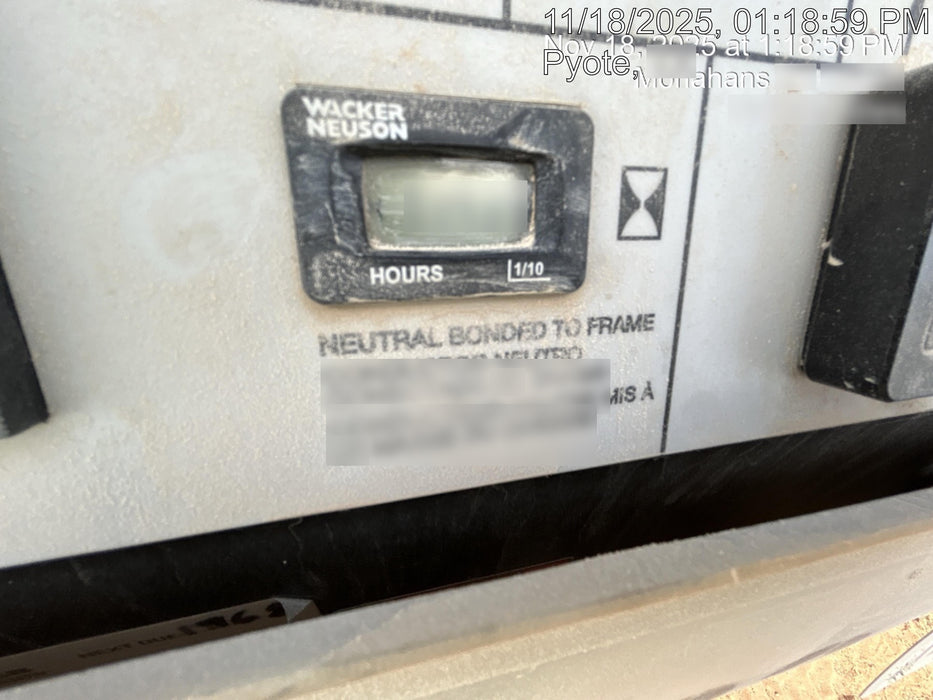 2018 Wacker Neuson LTV6L-MH LTV6L Mobile Light Tower w/Fuel Level Sensor Installed