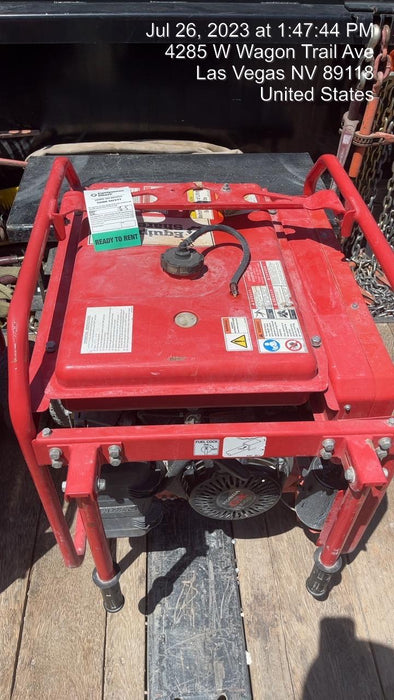 2020 Multiquip GA6HR Gen 6kW Honda GX340 GFCI Wheel Kit