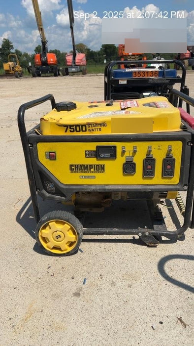 2021 Champion Power Equipment 201033C 7500 WATT GENERATOR