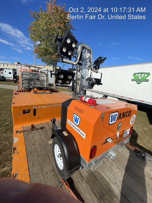 2024 Wanco WLTT-4MM4K Diesel, Deep Sea Controller, Shore Power Plug, Auto Start, (4) 350W LED Floodlights, 4kW Generator, 60 Gal Fuel Tank, 2" Ball, T3