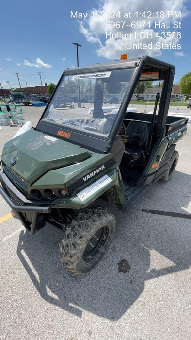 2021 Yanmar YU1000 Canopy, Steel Wheel, Poly WindShield, Beacon, Backup Alarm