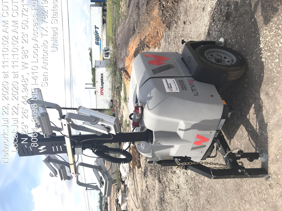 2019 Wacker Neuson LTV6K-LED LTV6K Light Tower, LED 300W, Telematics EQ SH Kubota