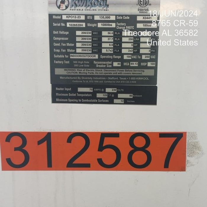 2023 KWIKOOL KPO12-23H