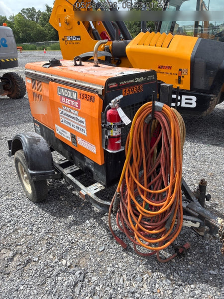2021 Lincoln Electric Vantage 322 Vantage 322 Ready Pak 3 w/ Decals, ORANGE (includes trailer, cable rack, fender light kit) NO Telematics