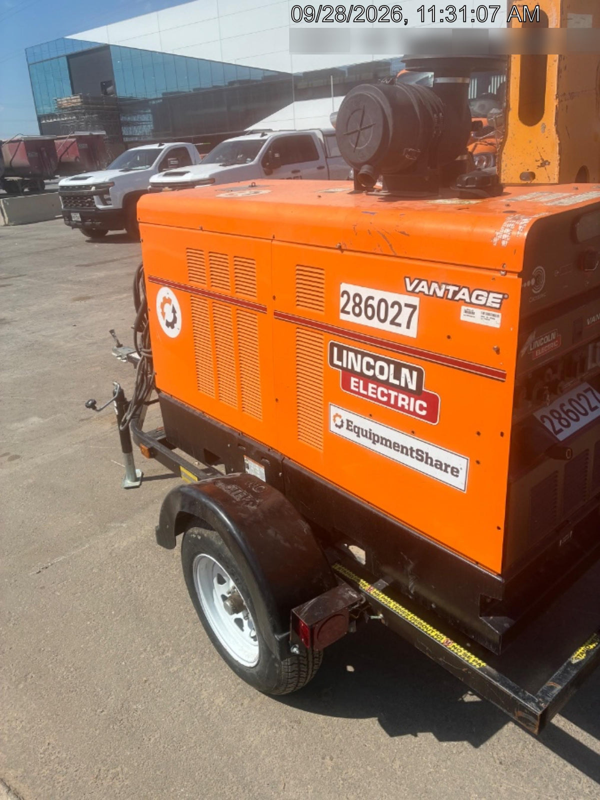 2022 Lincoln Electric Vantage 549X Crosslink Technology, Trailer Mounted, ES Decals, T3
