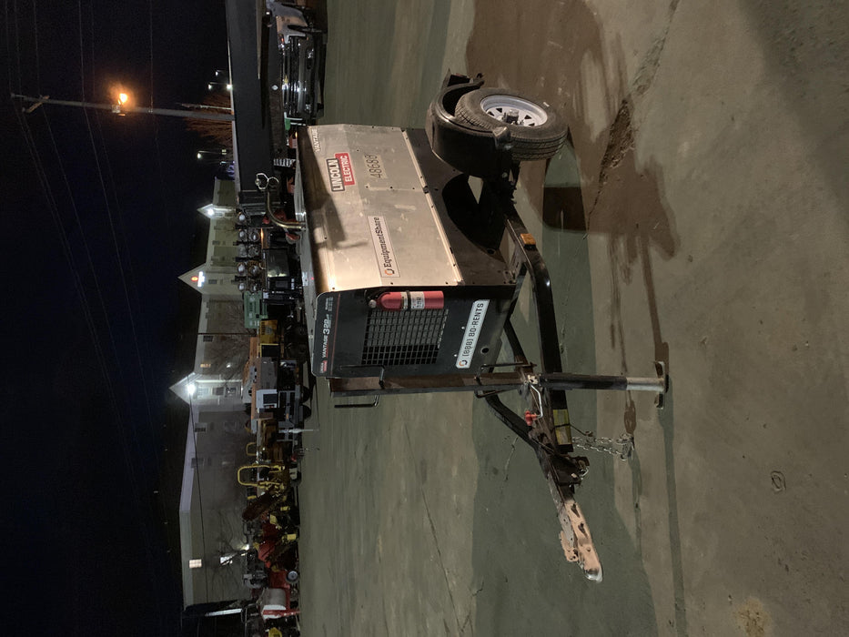 2019 Lincoln Electric Vantage 322 Ready-Pak 3, Two Wheel Trailer, Fender and Light Kit, Cable Rack