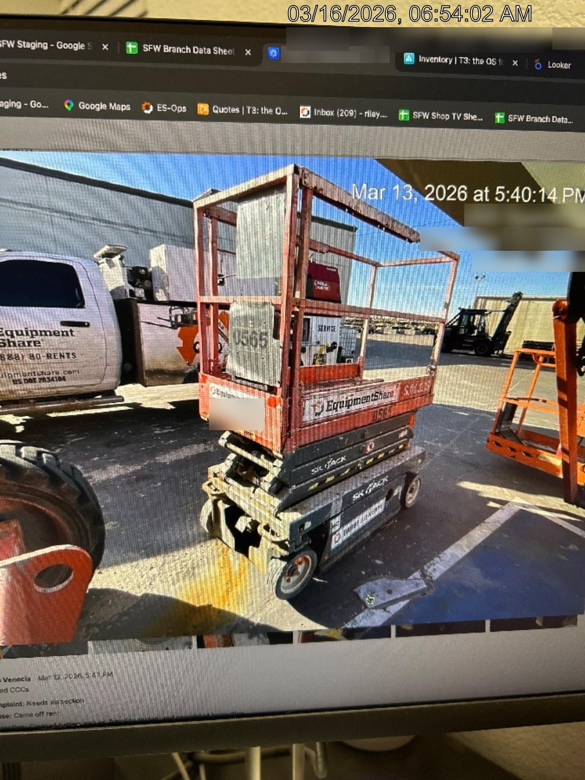 2015 Skyjack SJIII-3219 19' Scissor Lift
