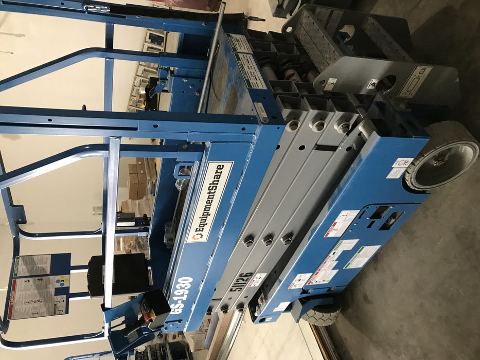 2019 Genie GS-1930 Fixed Rails with Chain Entry