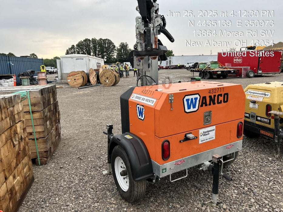 2024 Wanco WLTT-4MM4K Diesel, Deep Sea Controller, Shore Power Plug, Auto Start, (4) 350W LED Floodlights, 4kW Generator, 60 Gal Fuel Tank, 2" Ball, T3