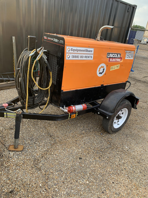 2021 Lincoln Electric Vantage 322 Vantage 322 Ready Pak 3 w/ Decals, ORANGE (includes trailer, cable rack, fender light kit) NO Telematics