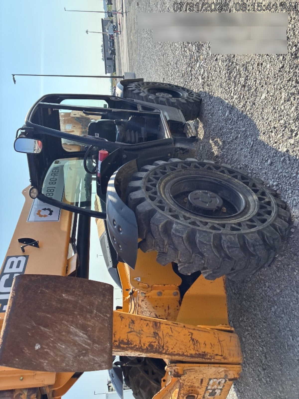 2019 JCB 512-56 Canopy, 74 HP, Solid Tires, STD Worklight, Beacon, Aux Hydraulics, Lifting Eye, Back up Alarm 66" Carriage, 60" Forks