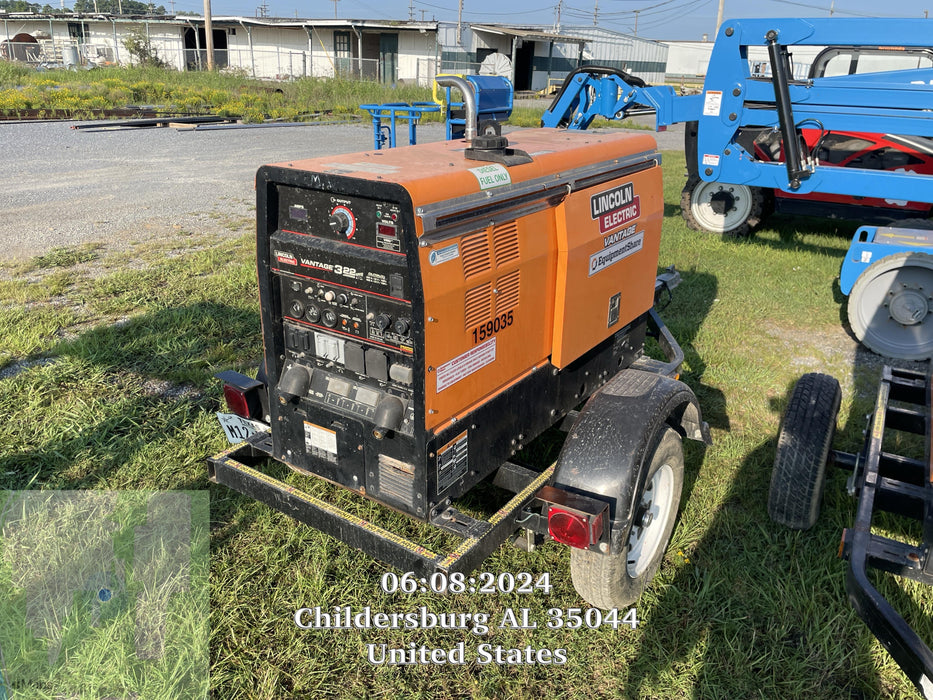 2021 Lincoln Electric Vantage 322 Vantage 322 Ready Pak 3 w/ Decals, ORANGE (includes trailer, cable rack, fender light kit) NO Telematics