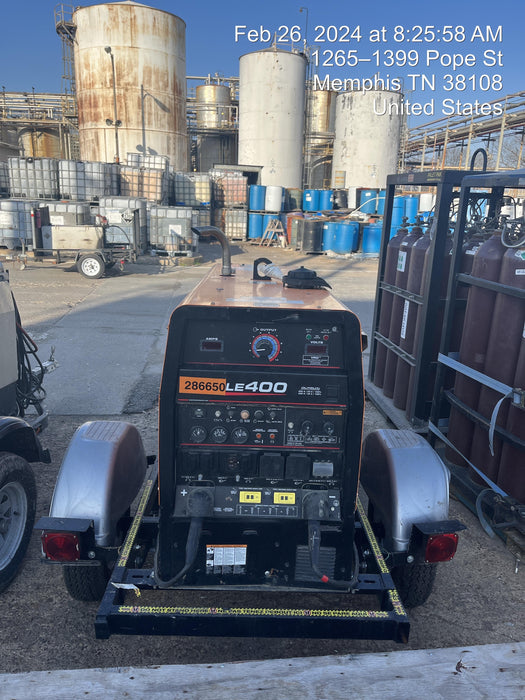 2022 Lincoln Electric LE400 Kubota V1505, Trlr, Cable Rack, Light Kit, ES Decals, T3