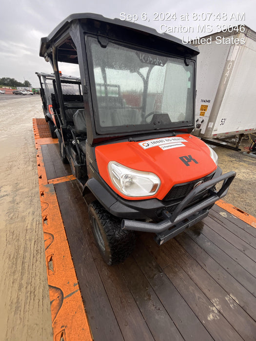 Kubota RTV-X1140W-H 4wd Utility Cart, LED Strobe, Windshield Tempered Glass, Pastic Canopy, Wire Harness Kit, Backup Alarm