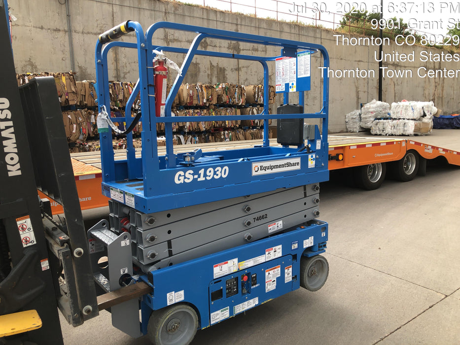 2020 Genie GS-1930 Fixed rails with chain entry gate - Pre A92.20