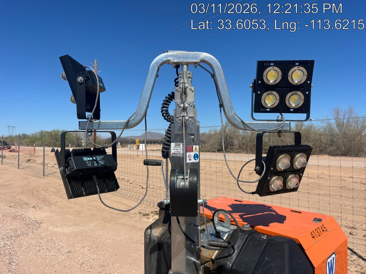 2024 Wanco WLTT-4MM4K Diesel, Deep Sea Controller, Shore Power Plug, Auto Start, (4) 350W LED Floodlights, 4kW Generator, 60 Gal Fuel Tank, 2" Ball, T3