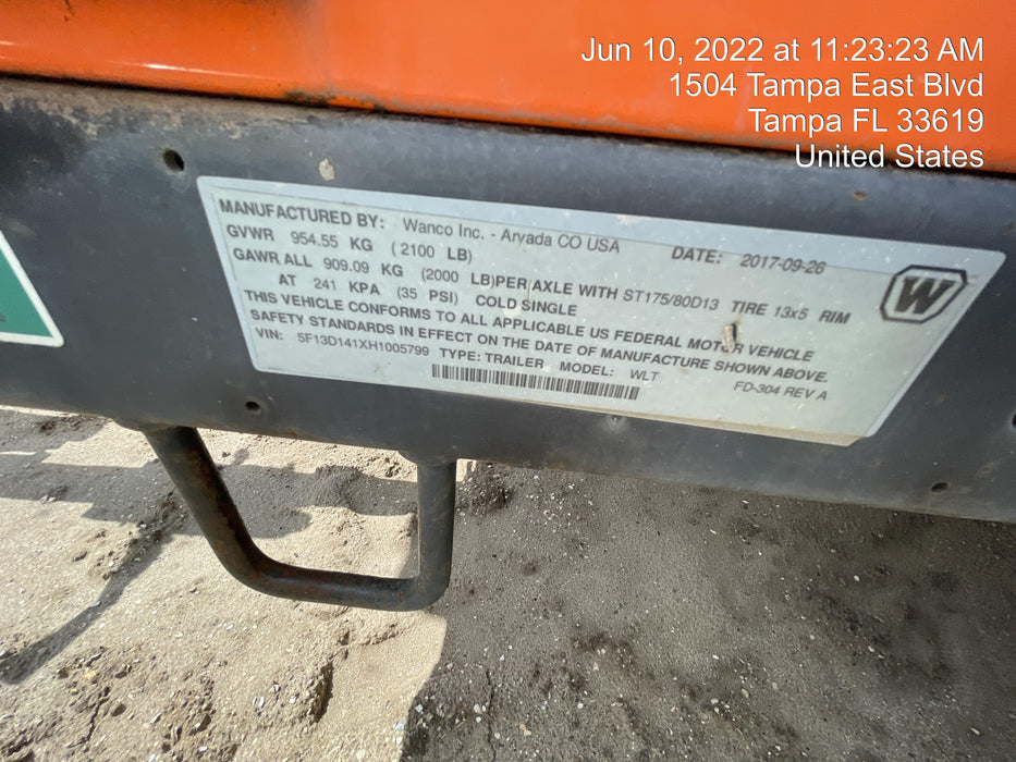 2017 Wanco WLT-4M PORTABLE LIGHT TOWER