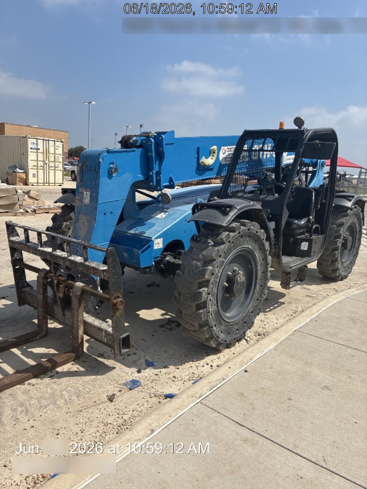 2018 Genie GTH-636 Genie GTH-636 w/Open ROPS, Solid Tires, Work Light/Beacon, 48" Carriage and Forks