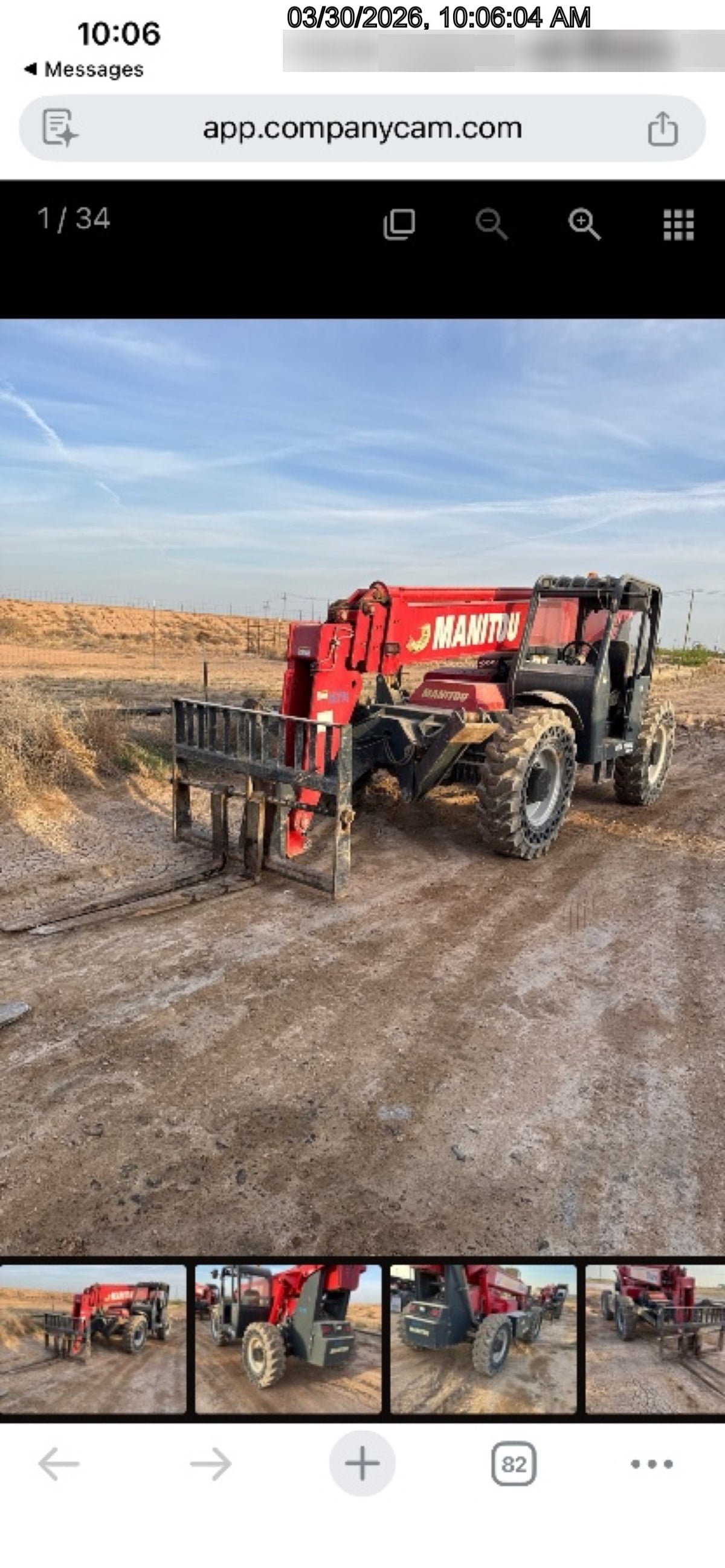 2019 MANITOU MTA10055