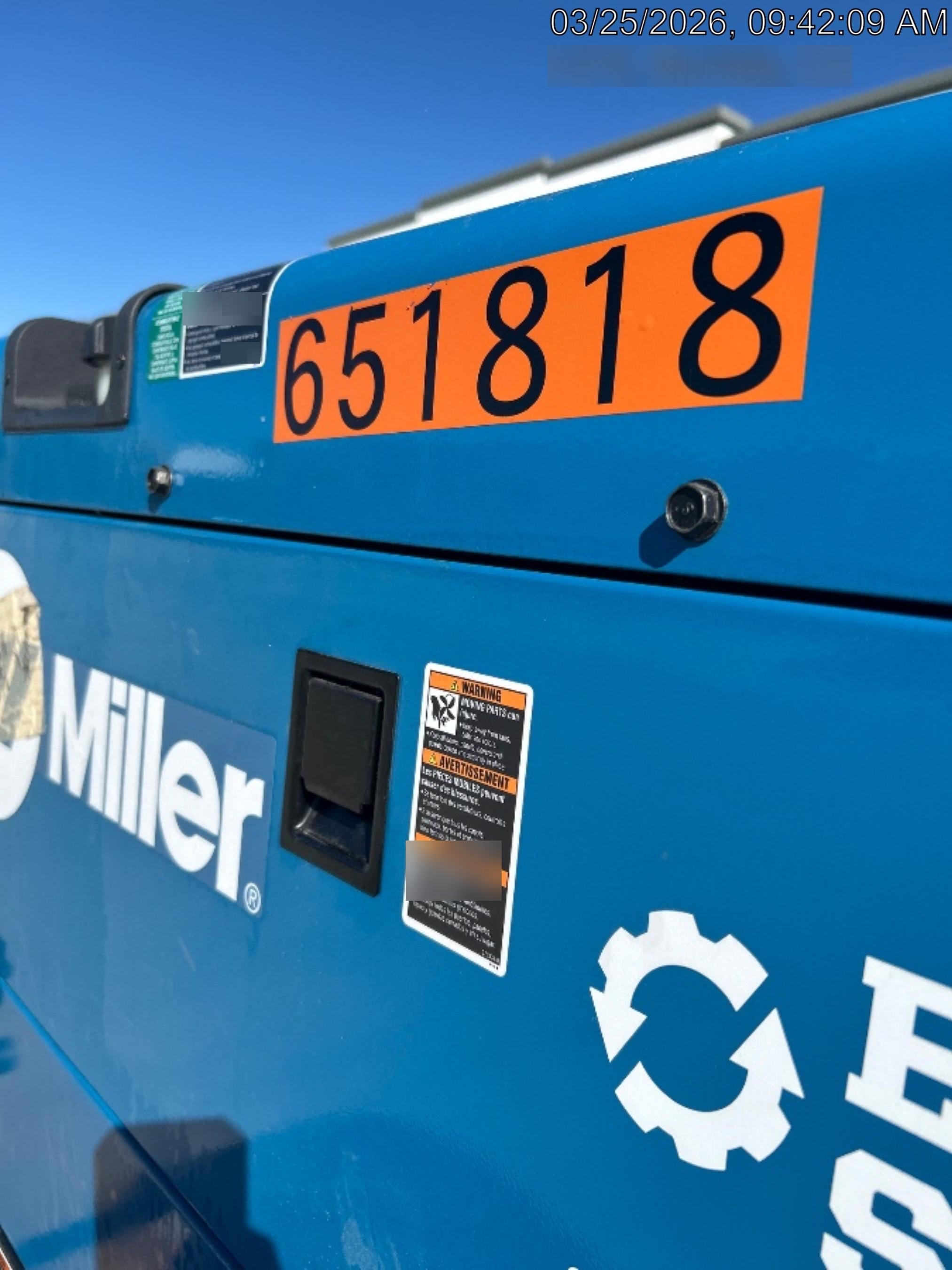 2026 MILLER ELECTRIC BIG BLUE 400