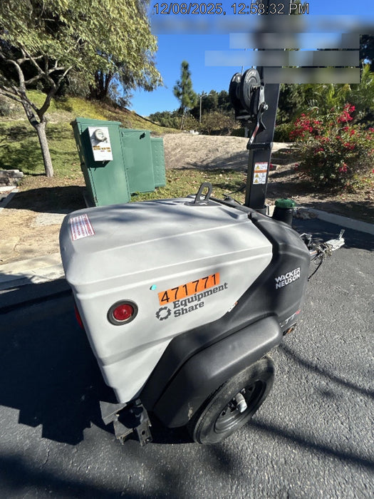 2024 Wacker Neuson LTT4 Diesel, Kohler KDW702, Deep Sea Controller, Auto Start, LED 320W, Bypass Outlet, T3