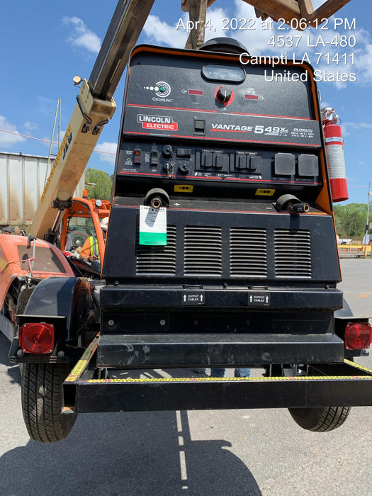 2021 Lincoln Electric Vantage 549X Ready Pak 3, ORANGE (includes trailer, cable rack, fender light kit)