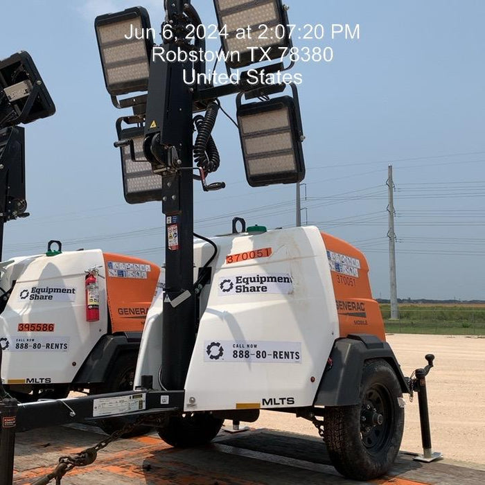 2023 Generac MLT2 Diesel, Flex Switch 120V Input, Powerzone Controller, 
(4) 320W LED Lights, 4kW Generator, 39.9 Gal Fuel Tank, 2" Ball, T3