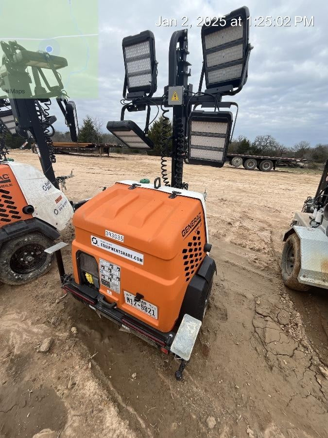 2024 Generac MLT2 Diesel, Flex Switch 120V Input, Powerzone Controller, 
(4) 320W LED Lights, 4kW Generator, 39.9 Gal Fuel Tank, 2" Ball, T3