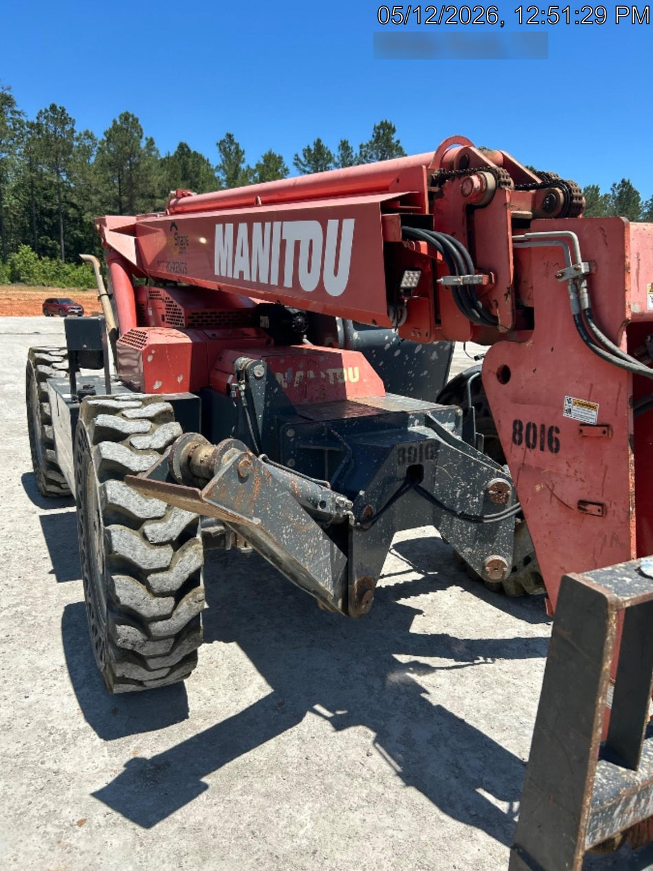 2018 Manitou MTA10055 Manitou MTA 10055 w/Cab/Heat/AC, Work Lights/Strobe, Aux Hyd, Solid Tires, Lift Hook, 66" Carriage, 60" Forks