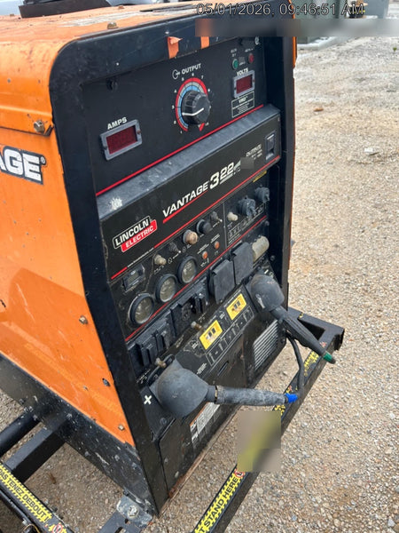 2021 Lincoln Electric Vantage 322 Vantage 322 Ready Pak 3 w/ Decals, ORANGE (includes trailer, cable rack, fender light kit) NO Telematics