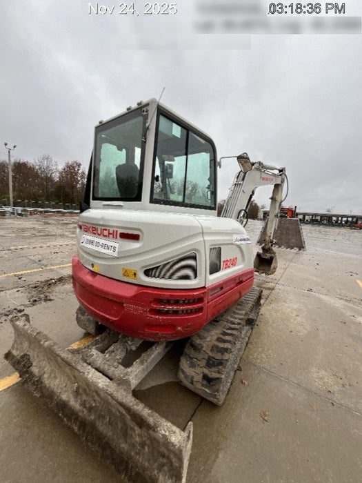 2020 Takeuchi TB240 CAB, AC/HEAT, THUMB